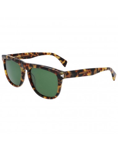 Lanvin Men's Sunglasses - Square Vintage Havana Acetate Full Rim Frame | LNV613S 213 est présent 