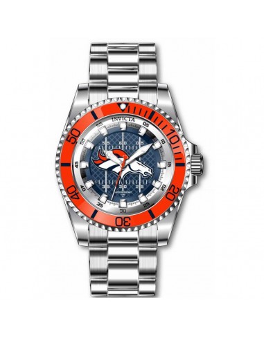 Invicta Men's Watch NFL Denver Broncos Quartz Stainless Steel Bracelet 43329 chez Cornerstreet bien 