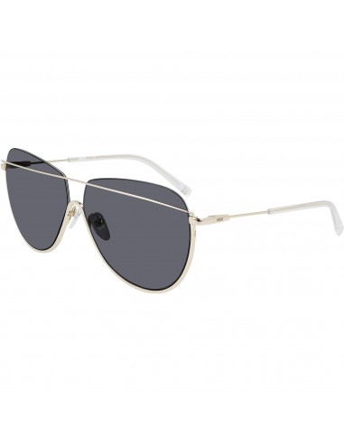 MCM Women's Sunglasses - Shiny Gold Metal Pilot Frame Grey Lens | MCM158S 738 le concept de la Pate a emporter 