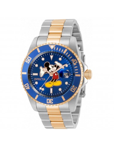 Invicta Men's Watch - Disney Mickey Mouse Blue Dial Silver, Rose Gold Case | 32383 shop