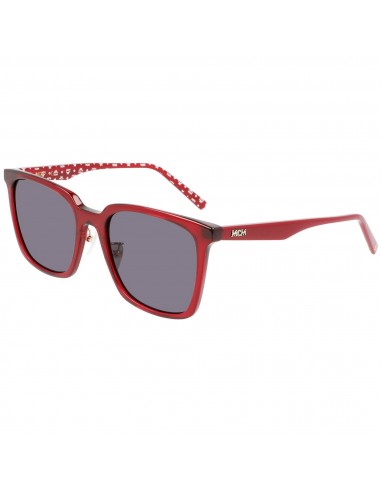 MCM Unisex Sunglasses - Burgundy Acetate Square Frame Grey Lens | MCM714SA 601 en stock