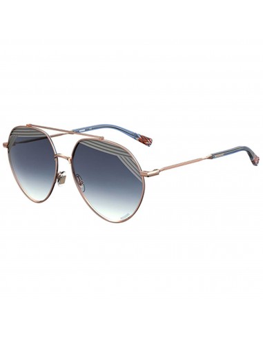 Missoni Women's Sunglasses - Blue Shaded Lens Pilot Metal Frame | MIS 0015/S 0LKS 08 outlet