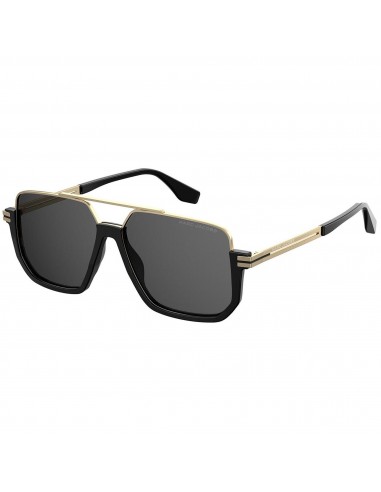 Marc Jacobs Men's Sunglasses - Pilot Black/Gold Metal/Acetate Frame | 413/S 2M2/IR Paris Déstockage Promo