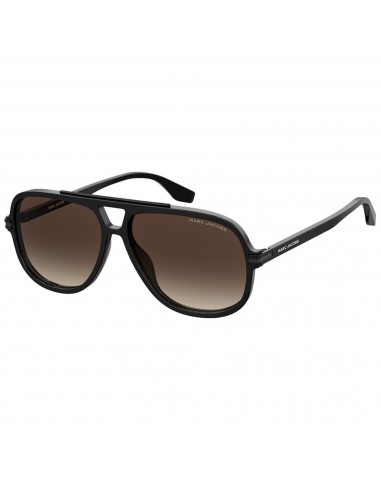 Marc Jacobs Men's Sunglasses - Black Pilot Frame Gradient Brown Lens | 468/S 807/HA une grave pollution 