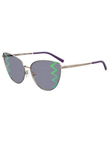 M Missoni Women's Sunglasses - Gold Violet Cat Eye Full Rim | MMI 0019/S 0S9E XR de technologie