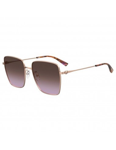 Moschino Women's Sunglasses - Violet Gradient Lens Metal Square | MOS072/G/S 0DDB QR livraison et retour toujours gratuits