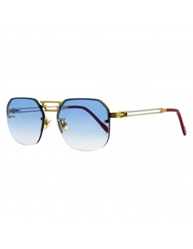 Porta Romana Unisex Sunglasses - Blue Lens Rimless Square Frame | Mod. 1012 100P de votre