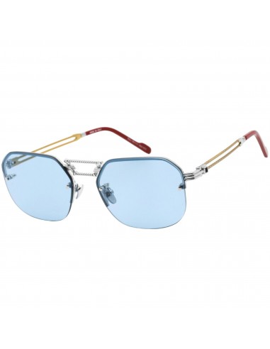 Porta Romana Unisex Sunglasses - Blue Lens Silver and Gold Frame | Mod. 1012 600B en ligne