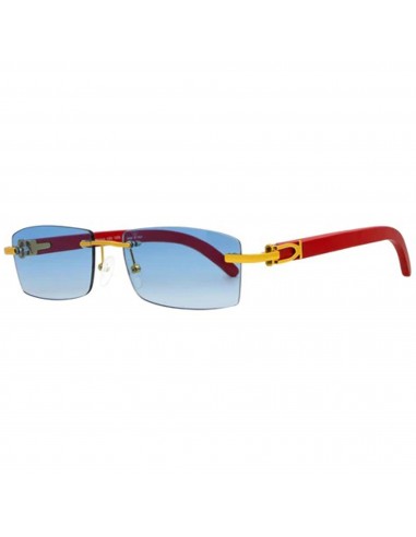 Porta Romana Unisex Sunglasses - Gradient Blue Lens Wood and Metal Frame | 1953 100B Vous souhaitez 