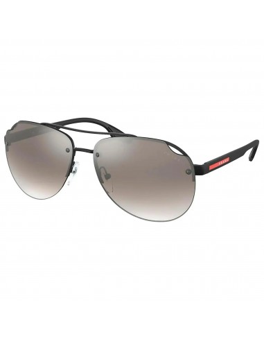 Prada Sport Men's Sunglasses - Linea Rossa Matte Black Aviator 0PS 52VS 1BO5O0 Economisez 