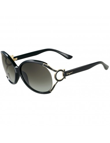 Salvatore Ferragamo Women's Sunglasses - Grey Gradient Lens Black Frame | SF600S 001 chez Cornerstreet bien 