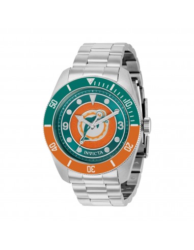 Invicta Men's Watch - NFL Miami Dolphins Quartz Green, Orange, White Dial | 37237 de France