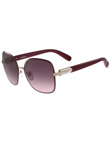 Salvatore Ferragamo Women's Sunglasses - Bordeaux Gradient Lens Metal | SF150S 728 Venez découvrir notre 