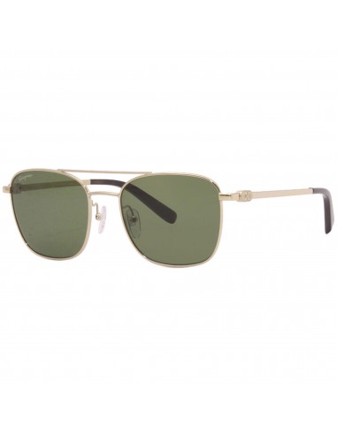 Salvatore Ferragamo Men's Sunglasses - Green Lens Gold Metal Frame | SF158S 717 paiement sécurisé