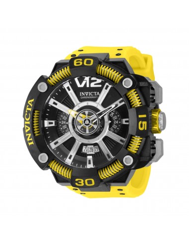 Invicta Men's Quartz Watch - JM Correa Dual Time Yellow and Black Strap | 37659 Découvrez la collection