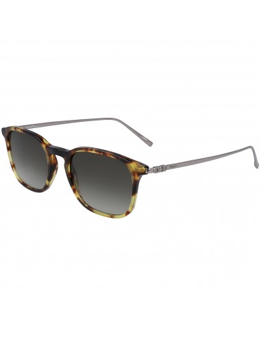 Salvatore Ferragamo Unisex Sunglasses - Dark Tortoise Square Frame | SF2846S 219 rembourrage situé sous