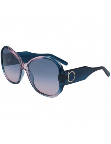 Salvatore Ferragamo Women's Sunglasses - Blue Gradient Lens Butterfly | SF942S 431 Jusqu'à 80% De Réduction