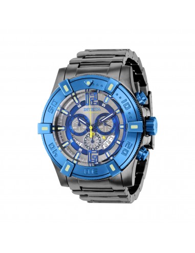 Invicta Men's Chronograph Watch - Luminary Quartz Charcoal Dial Blue Bezel | 38193 En savoir plus