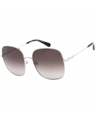 Salvatore Ferragamo Women's Sunglasses - Grey Gradient Lens Metal Frame | SF300S 041 du meilleur 