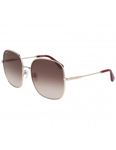 Salvatore Ferragamo Women's Sunglasses - Brown Gradient Lens Gold Frame | SF300S 703 2 - 3 jours ouvrés.