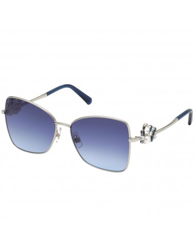 Swarovski Women's Sunglasses - Gradient Blue Lens Shiny Palladium Frame | SK0277 16W Le MVP de beaucoup