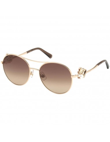 Swarovski Women's Sunglasses - Gradient Brown Lens Shiny Rose Gold Frame | SK0278 28F pas chere