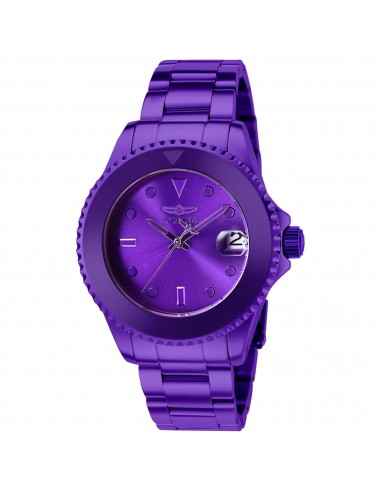 Invicta Women's Automatic Watch - Pro Diver Purple Dial Rotating Bezel Bracelet | 38317 une grave pollution 