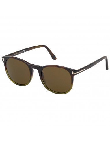 Tom Ford Men's Sunglasses - Ansel Roviex Lens Green Havana Square Frame | FT0858 56J Toutes les collections ici