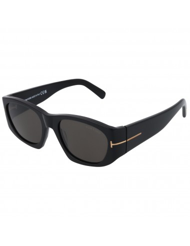 Tom Ford Unisex Sunglasses - Cyrille-02 Smoke Lens Shiny Black Frame | FT0987 01A Profitez des Offres !