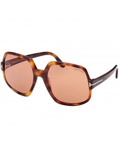 Tom Ford Women's Sunglasses - Delphine-02 Brown Lens Dark Havana Frame | FT0992 52E Fin de série