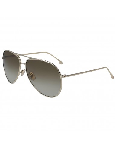 Victoria Beckham Women's Sunglasses - Khaki Gradient Lens Aviator Frame | VB203S 701 de France