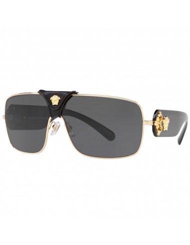 Versace Men's Sunglasses - Grey Lens Gold and Black Full-Rim Frame | VE2207Q 100287 s'inspire de l'anatomie humaine