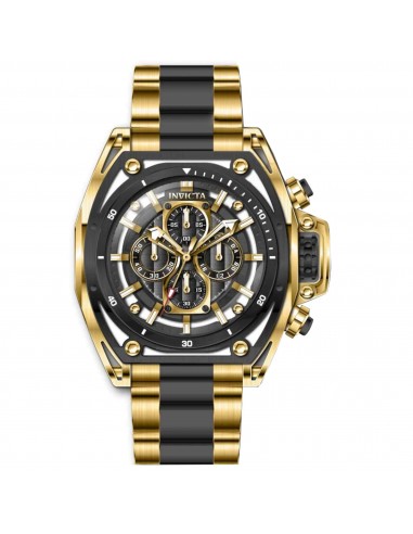 Invicta Men's Chrono Watch - S1 Rally Two Tone Yellow Gold and Black Bracelet | 39154 brillant des détails fins