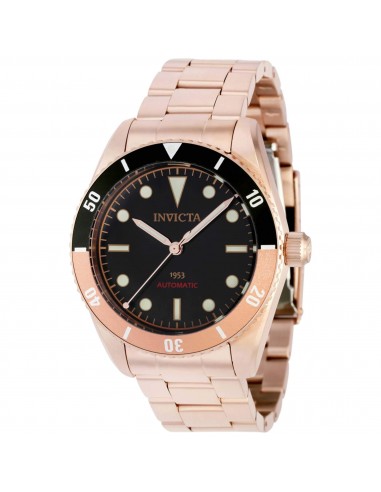 Invicta Men's Automatic Watch - Pro Diver Rose Gold Case Black Dial Bracelet | 40490 Les êtres humains sont 