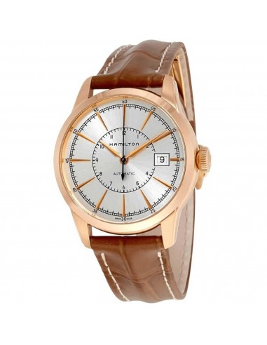 Hamilton Men's Watch - American Classic Railroad Auto Silver Tone Dial | H40505551 pas cheres