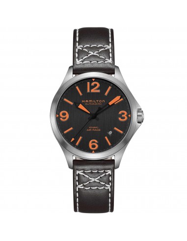 Hamilton Men's Watch - Khaki Aviation Air Race Automatic Black Strap | H76235731 d'Europe débarque