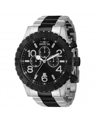 Invicta Men's Quartz Watch - Specialty Two Tone Silver Tone and Black Bracelet | 40606 à prix réduit toute l'année