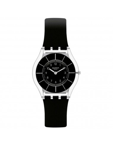 Swatch Unisex Quartz Watch - Core Black Classiness Biosourced Case Strap | SS08K103 En savoir plus