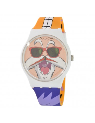 Swatch Unisex Watch - Dragon Ball Z Kamesennin Printed Dial Silicone Strap | SUOZ346 du meilleur 