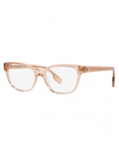 Burberry Women's Eyeglasses - Transparent Peach Pink Cat Eye Full Rim | BE2346 3358 rembourrage situé sous