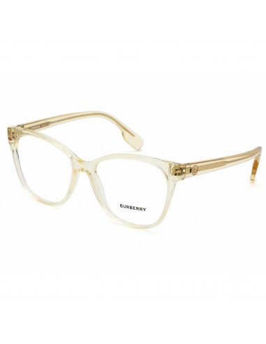 Burberry Women's Eyeglasses - Transparent Yellow Plastic Full Rim Frame | BE2345 3852 rembourrage situé sous