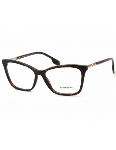 Burberry Women's Eyeglasses - Dark Havana Frame Clear Demo Lens, 55 mm | BE2348 3002 offre 