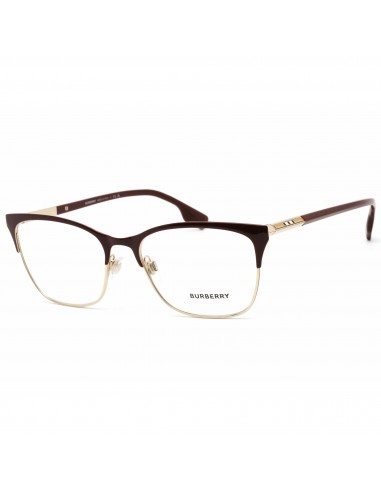 Burberry Women's Eyeglasses - Light Gold/Bordeaux Metal Cat Eye Frame | 0BE1362 1292 À commander