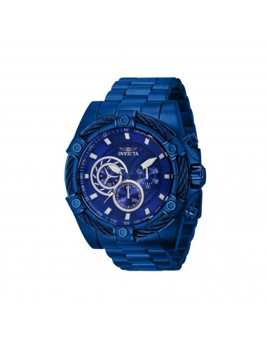 Invicta Men's Watch - Bolt Quartz Chronograph Blue Stainless Steel Bracelet | 40770 brillant des détails fins