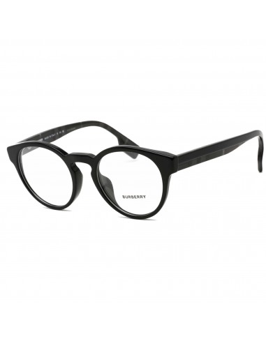 Burberry Men's Eyeglasses - Black Round Plastic Frame Clear Demo Lens - 0BE2354F 3996 sur le site 