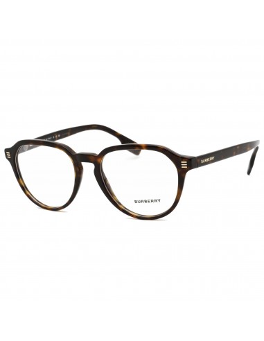 Burberry Men's Eyeglasses - Dark Havana Round Plastic Frame, 52 mm | 0BE2368 3002 votre