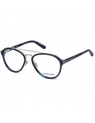 Calvin Klein Men's Eyeglasses - Navy Havana Aviator Acetate Full Rim | CK18511 412 basket pas cher