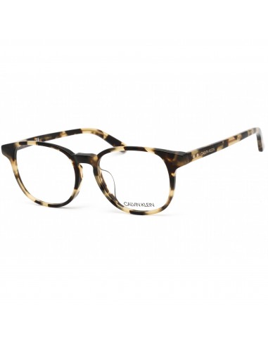 Calvin Klein Women's Eyeglasses - Khaki Tortoise Round Frame Clear Lens | CK18529A 244 livraison gratuite