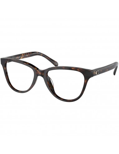 Coach Women's Eyeglasses - Havana Acetate Cat Eye Frame Fixed Nose Pad | 6202U 5120 le des métaux précieux