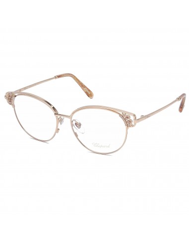 Chopard Women's Eyeglasses - Gold Metal Round Frame Clear Demo Lens | VCHC51S 300Y en ligne des produits 